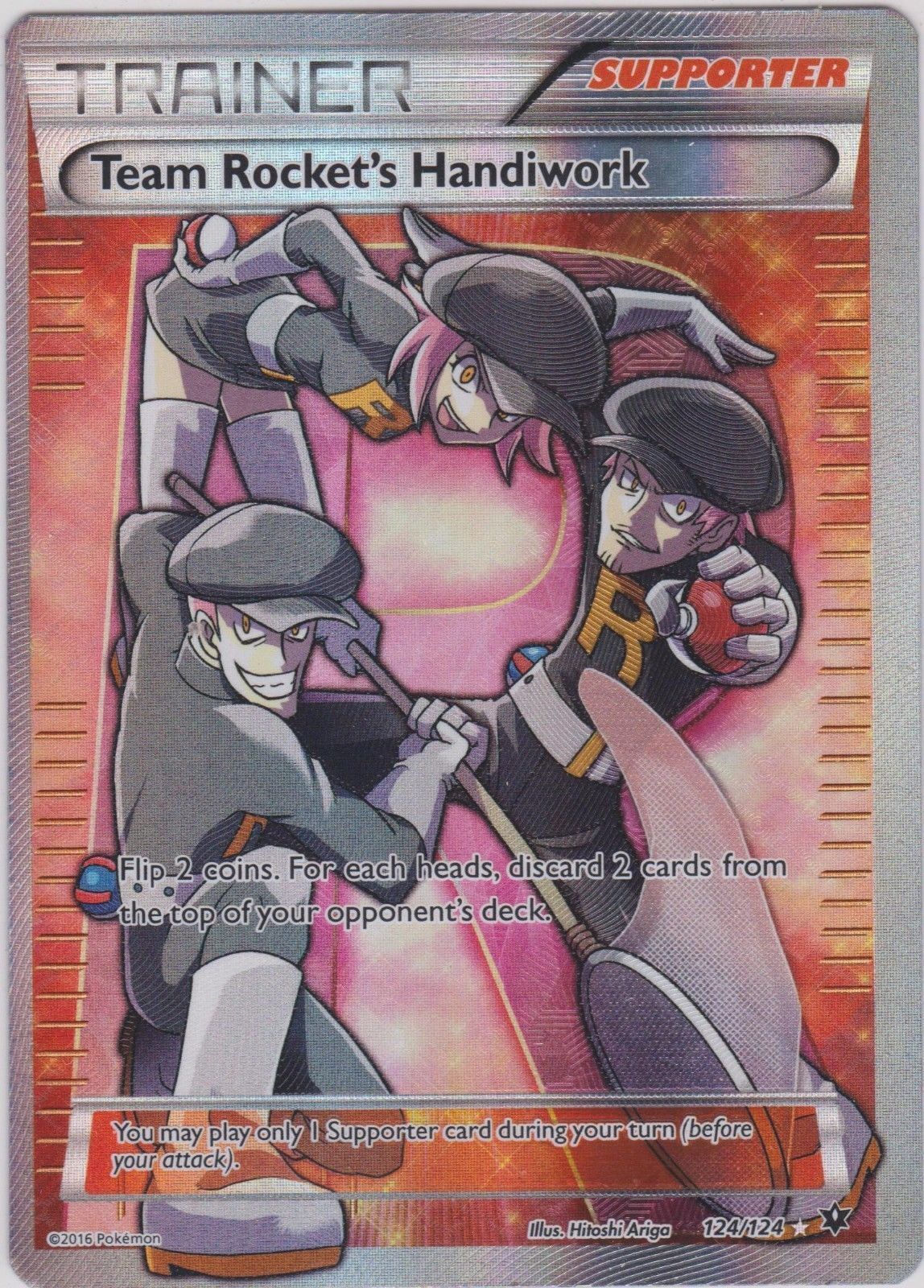 Team Rockets Handiwork - 124/124 - Full Art Rare